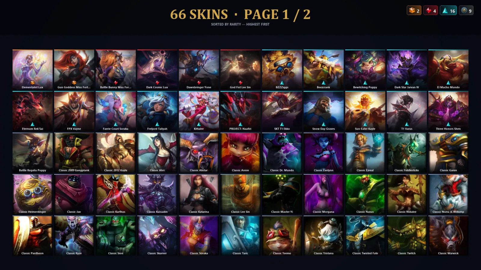 [LoL] | TR | Level 93 | Diamond IV | 116 Champions | 66 Skins