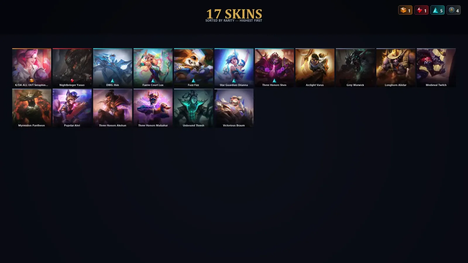 [LoL] | EUW | Level 81 | Platinum II | 83 Champions | 17 Skins — LoL account