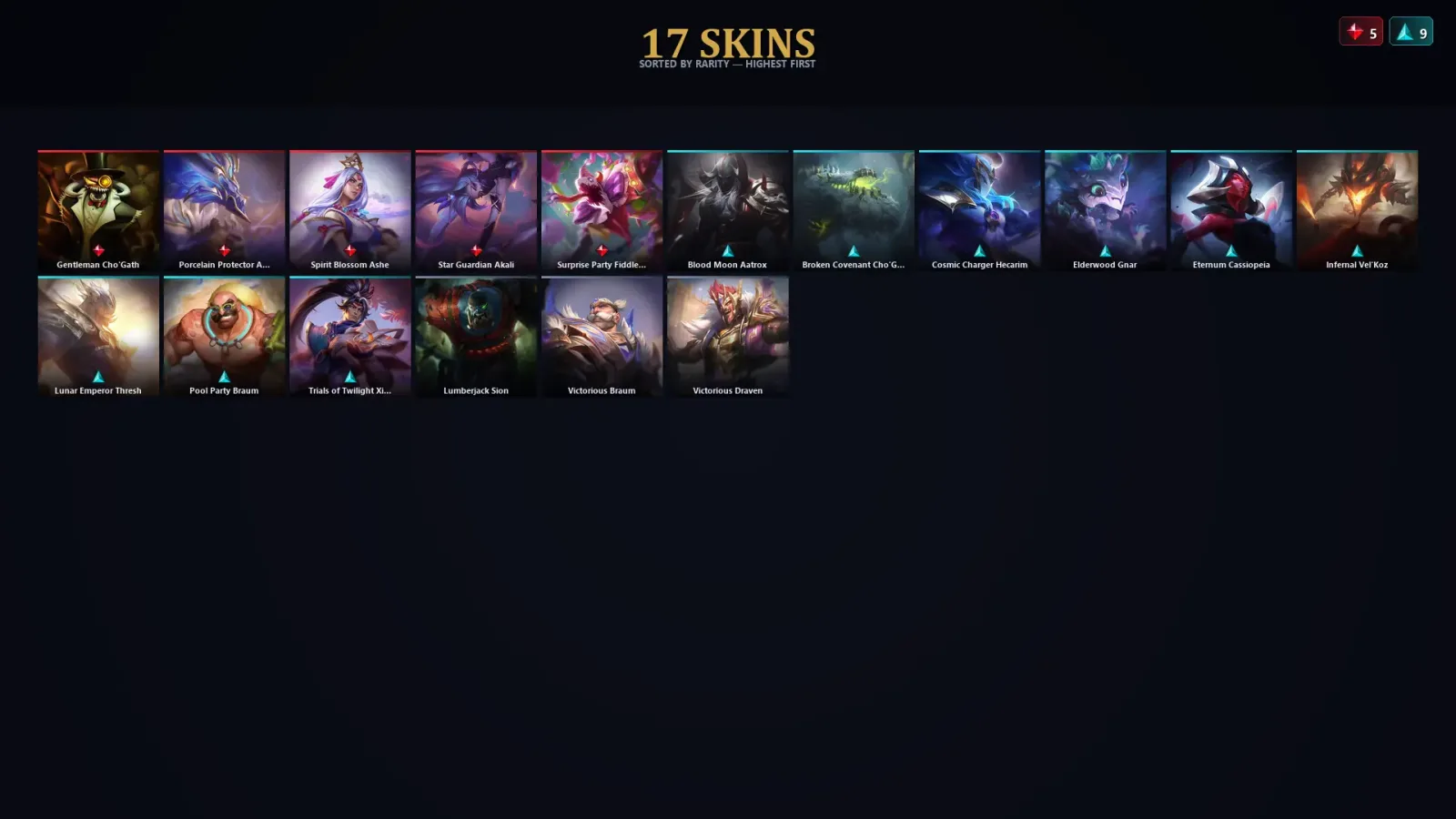 [LoL] | EUW | Level 30 | Master | 122 Champions | 17 Skins | 17,168 BE — LoL account