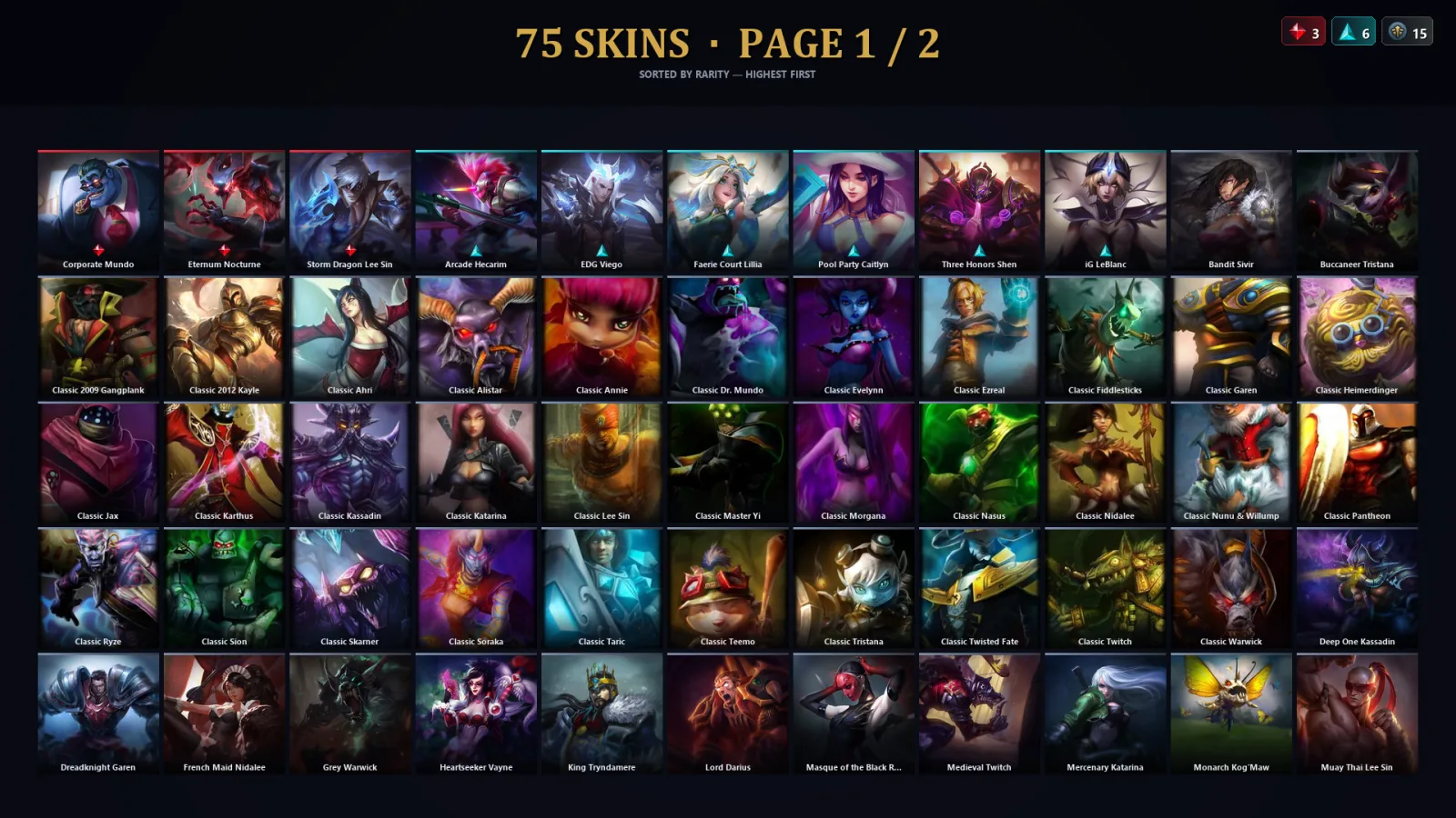 [LoL] | TR | Level 60 | Emerald I | 148 Champions | 43 Skins | 18,840 BE