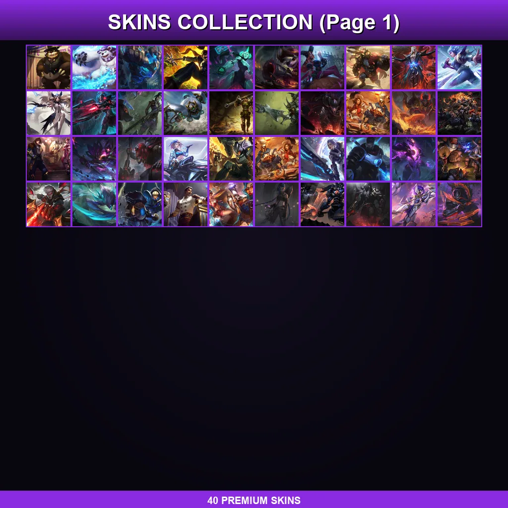 VN | Lv63 | Unranked | 40 Skin | 45 Champ