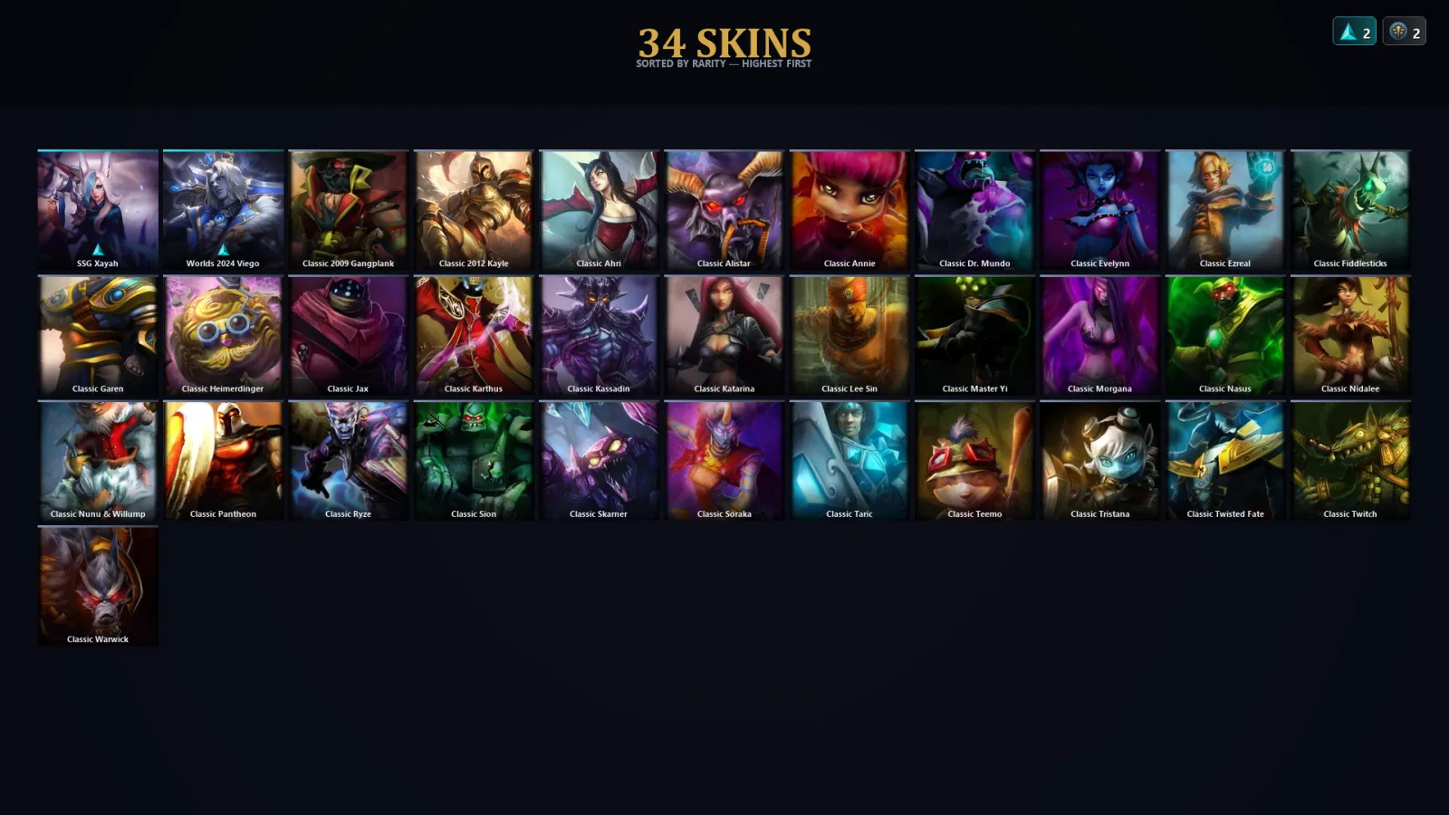 [LoL] | EUW | Level 34 | Gold IV | 37 Champions | 2 Skins | 19,870 BE