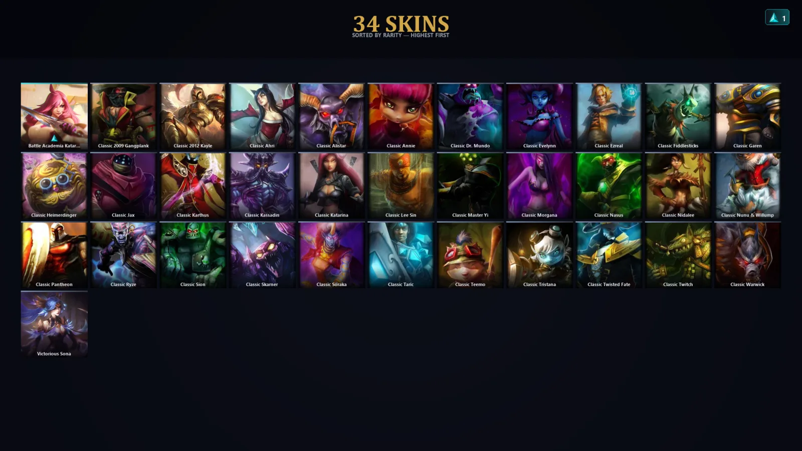 [LoL] | TR | Level 35 | Silver III | 43 Champions | 34 Skins