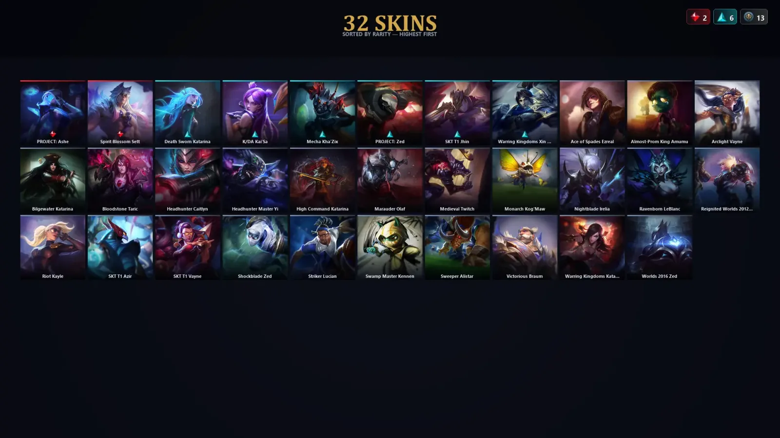 [LoL] | TR | Level 86 | Gold III | 77 Champions | 32 Skins — LoL account