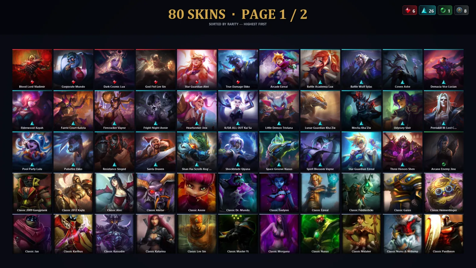 [LoL] | TR | Level 30 | Master | 168 Champions | 80 Skins | 13,565 BE