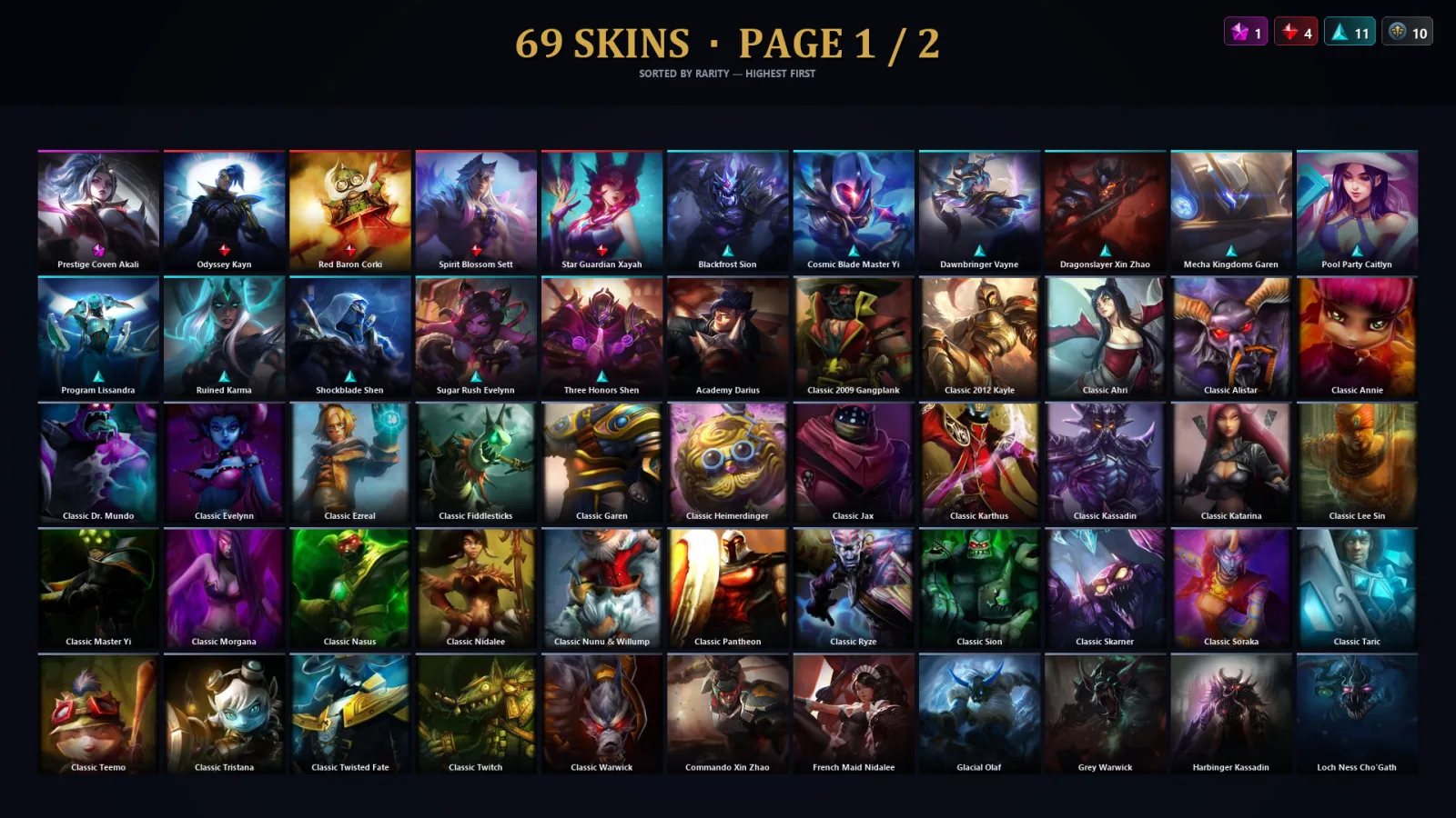 [LoL] | EUW | Level 30 | Master | 149 Champions | 69 Skins | 25,023 BE