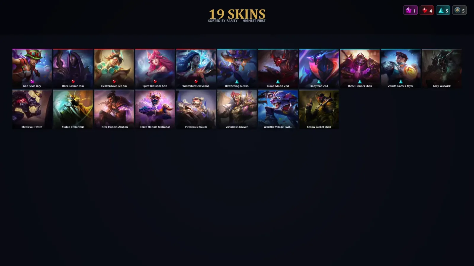 [LoL] | EUW | Level 49 | Diamond IV | 119 Champions | 19 Skins