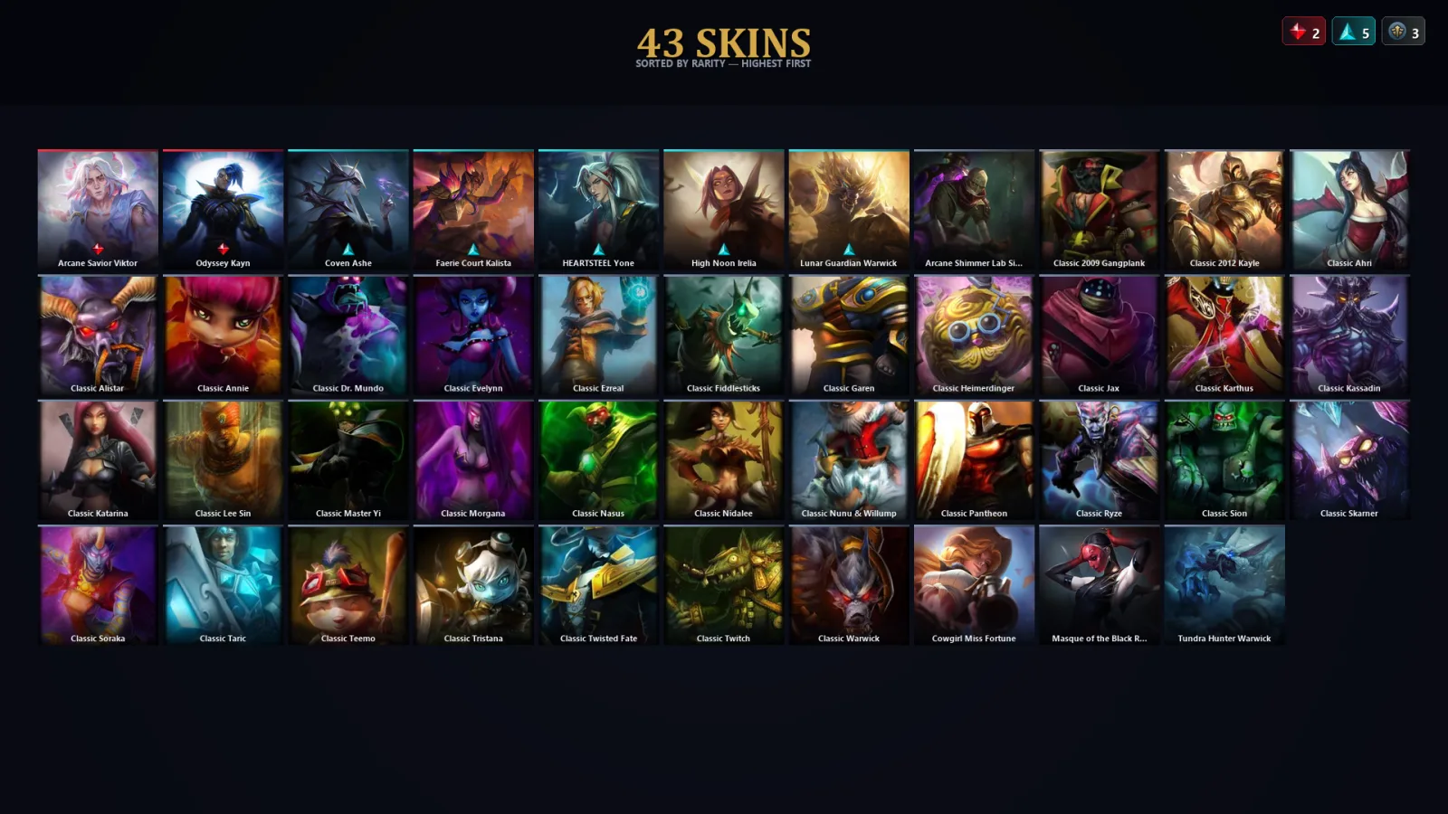 [LoL] | TR | Level 54 | 41 Champions | 11 Skins