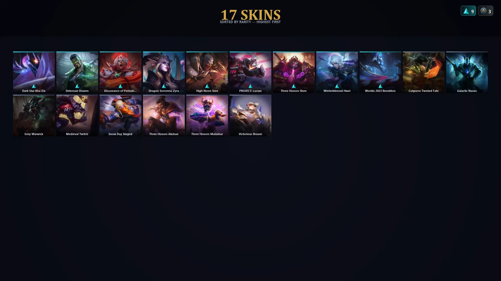 [LoL] | TR | Level 30 | Challenger | 106 Champions | 17 Skins | 24,567 BE