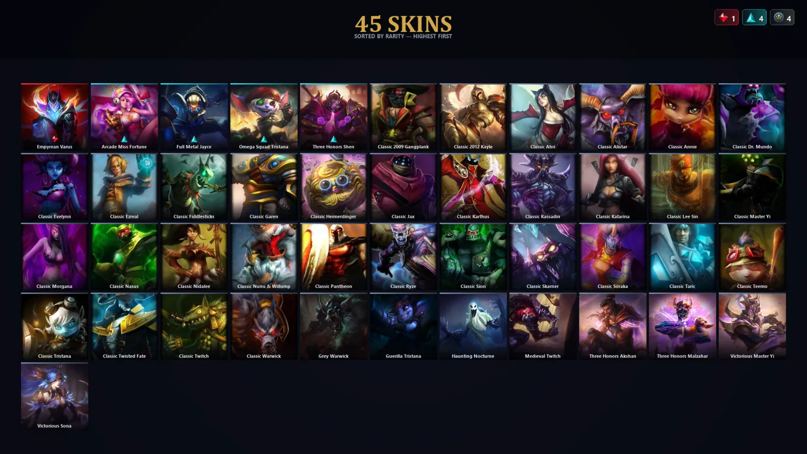 [LoL] | EUW | Level 51 | Diamond IV | 35 Champions | 13 Skins | 41,422 BE