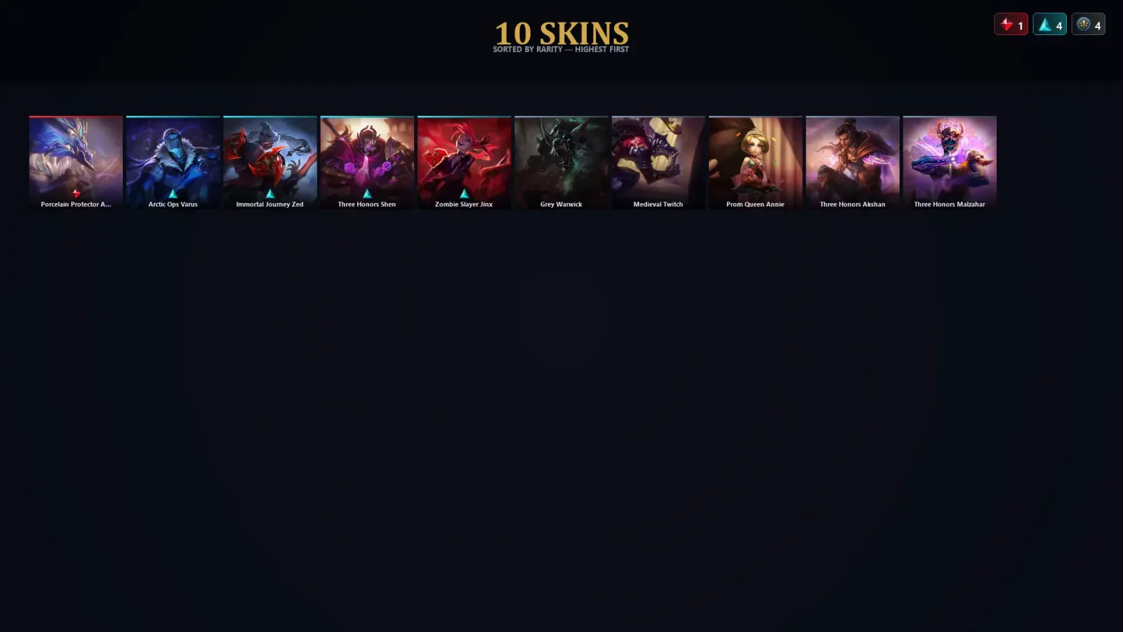 [LoL] | TR | Level 43 | Emerald II | 62 Champions | 10 Skins | 17,101 BE — LoL account