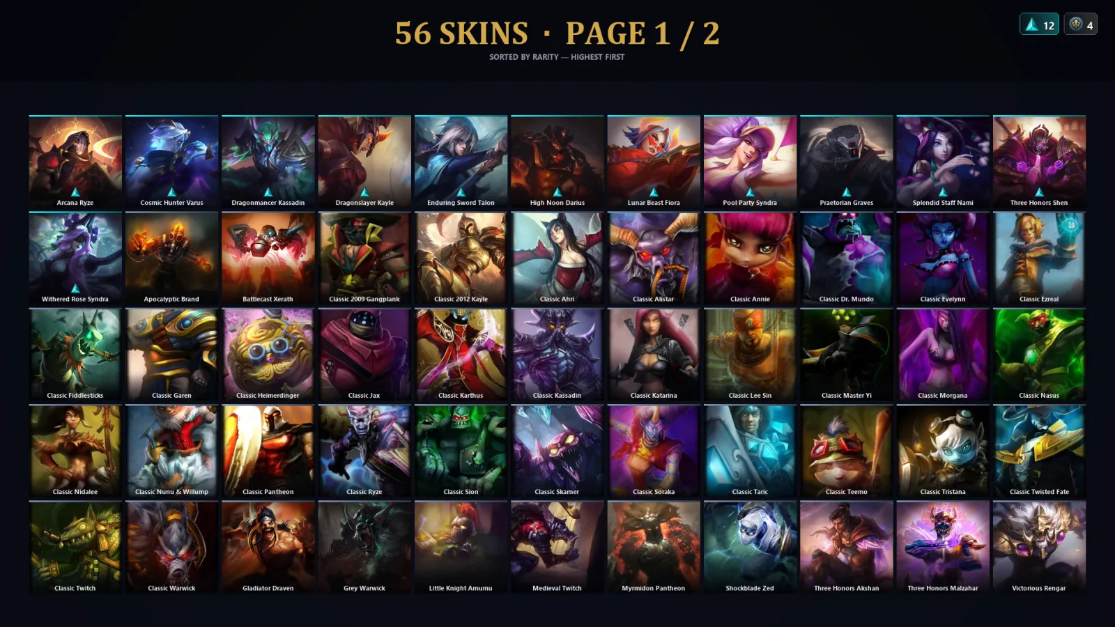 [LoL] | EUW | Level 30 | Master | 65 Champions | 56 Skins | 23,066 BE