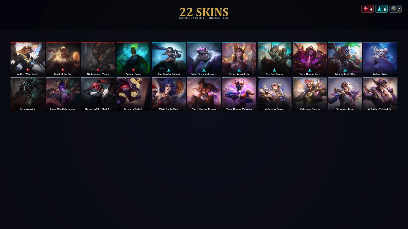 [LoL] | EUW | Level 58 | Platinum I | 118 Champions | 22 Skins