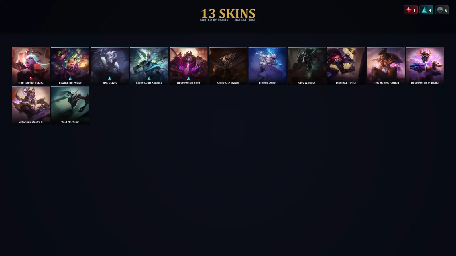[LoL] | TR | Level 30 | Master | 52 Champions | 13 Skins