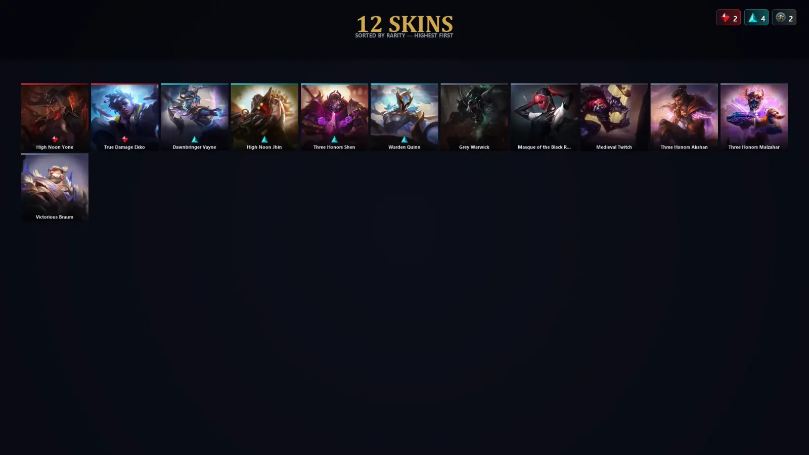 [LoL] | TR | Level 43 | Gold IV | 60 Champions | 12 Skins