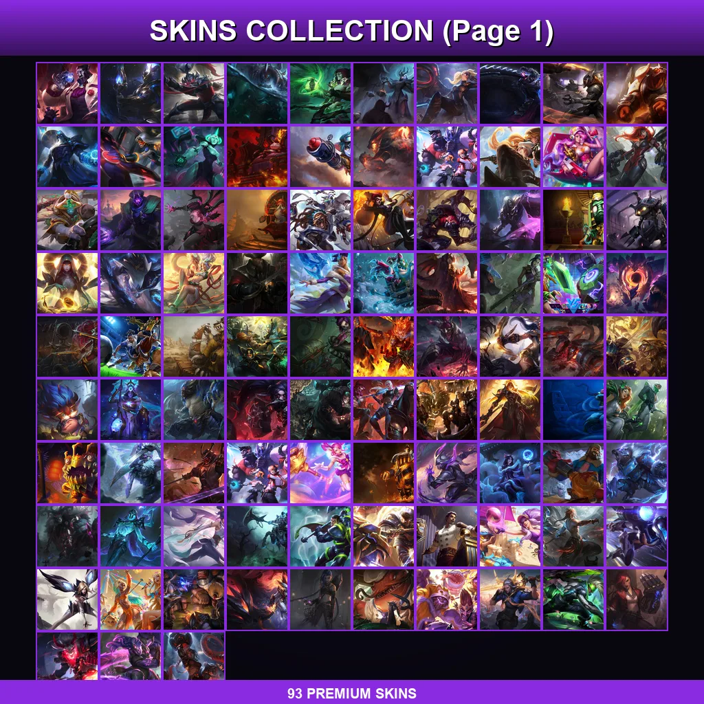VN | Lv221 | Unranked | 93 Skin | 160 Champ — LoL account