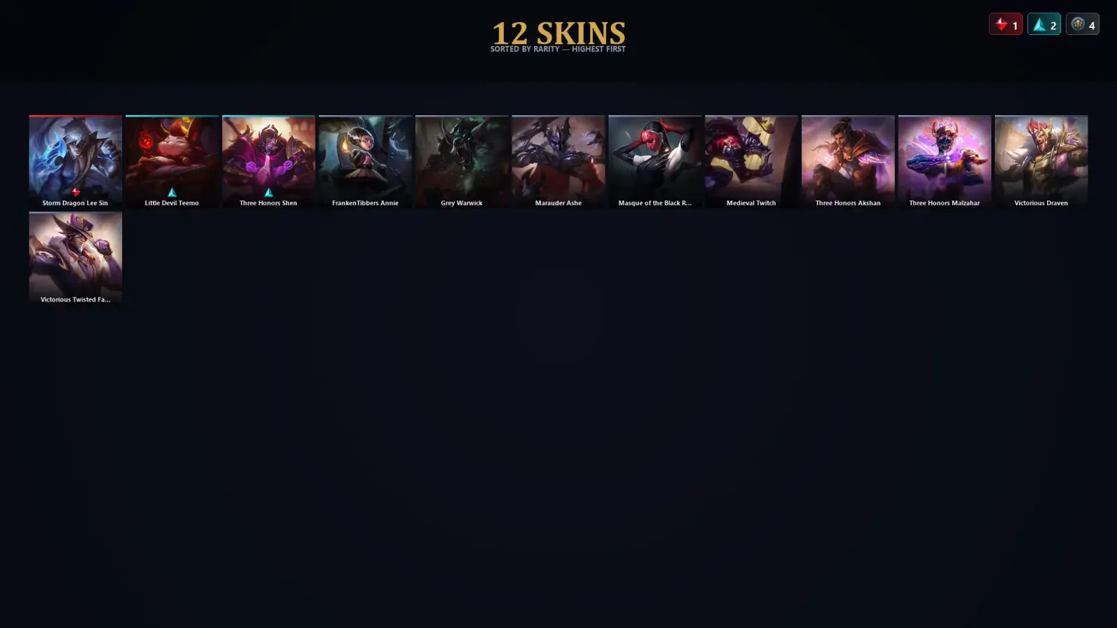 [LoL] | EUW | Level 57 | Gold I | 34 Champions | 12 Skins | 17,342 BE — LoL account