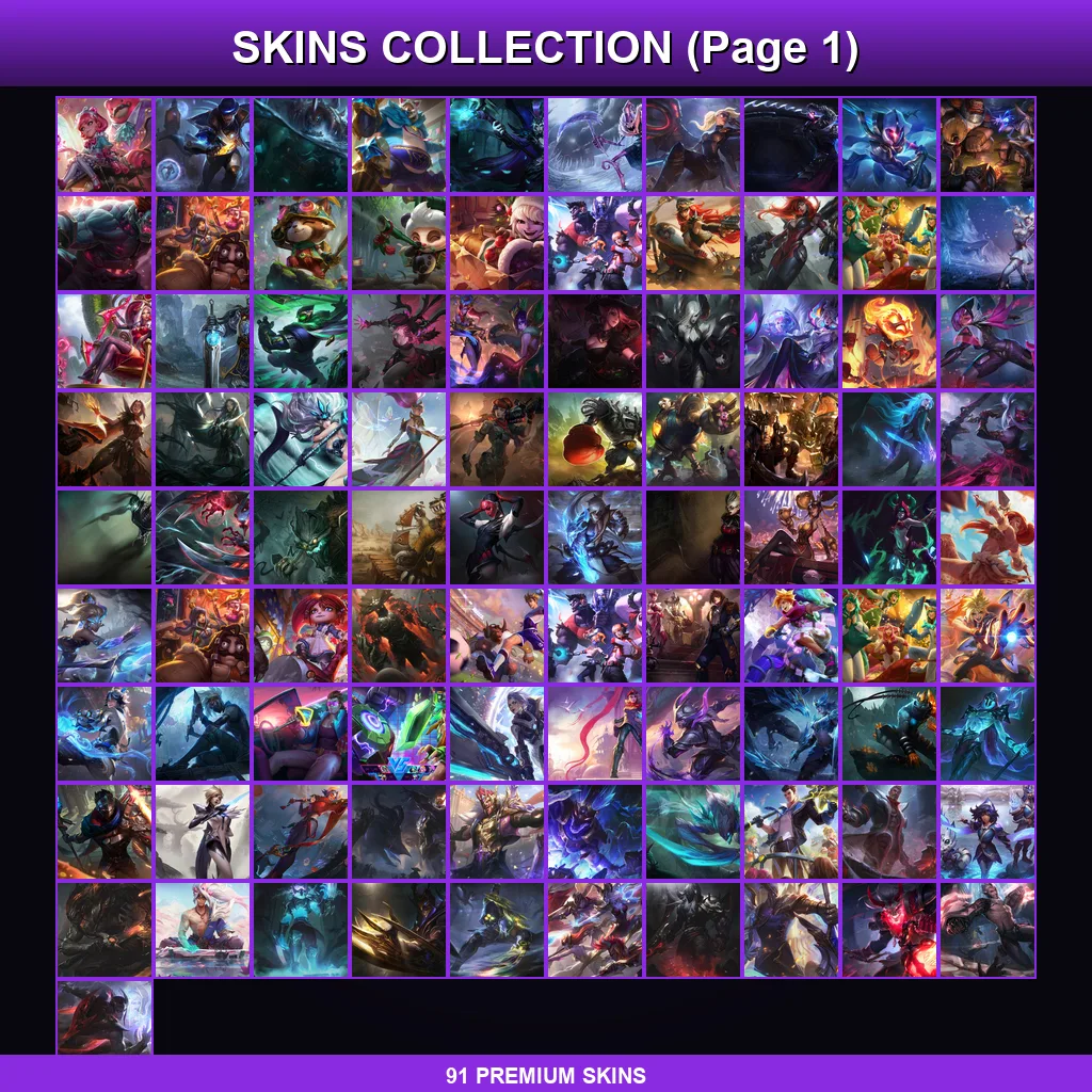 EUW | Victorious Blitzcrank | Victorious Draven | Conqueror Jax | Hextech Sion | 91 Skin | 142 Champ | Silver II | Lv231