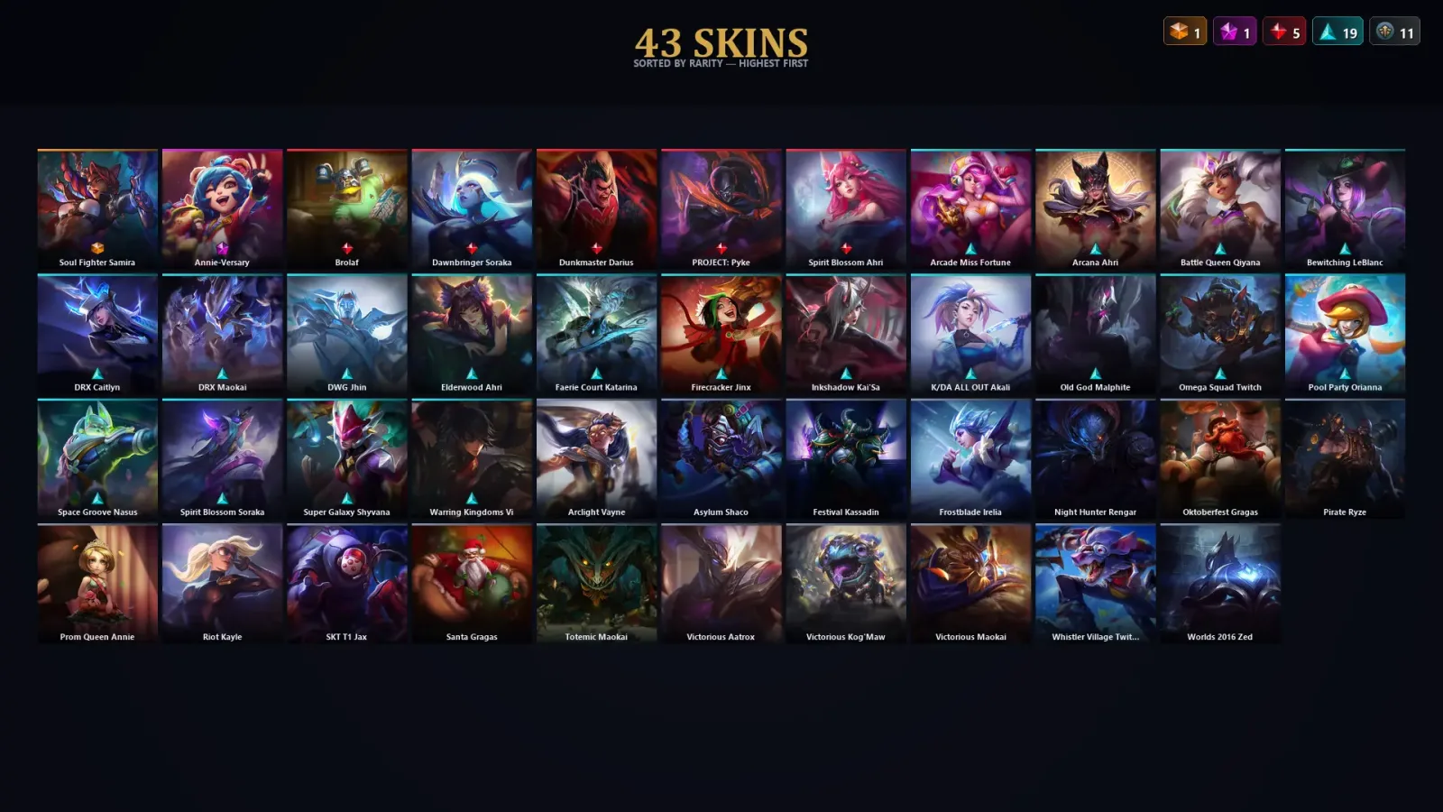 [LoL] | TR | Level 139 | 112 Champions | 43 Skins — LoL account