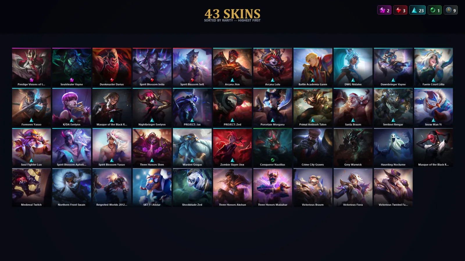 [LoL] | TR | Level 64 | Gold III | 126 Champions | 43 Skins — Gold League of Legends