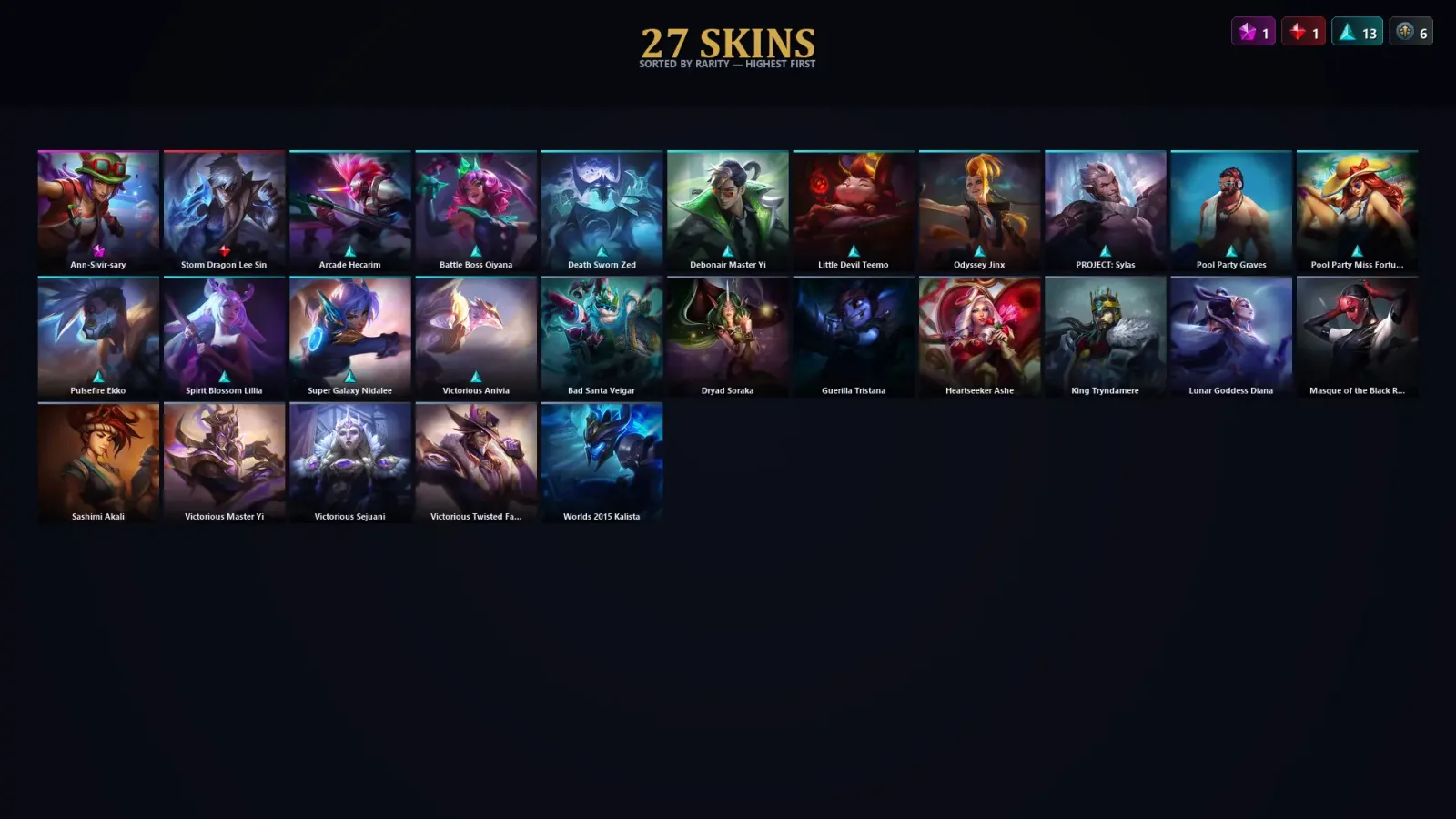 [LoL] | EUW | Level 73 | 79 Champions | 27 Skins | 19,456 BE — LoL account