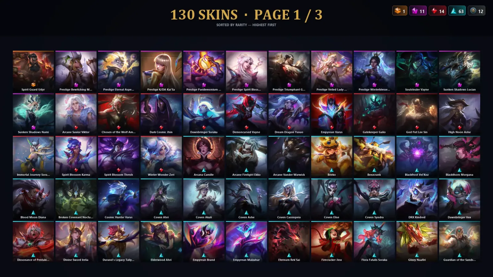 [LoL] | TR | Level 46 | Silver II | 103 Champions | 130 Skins | 12,127 BE — LoL account