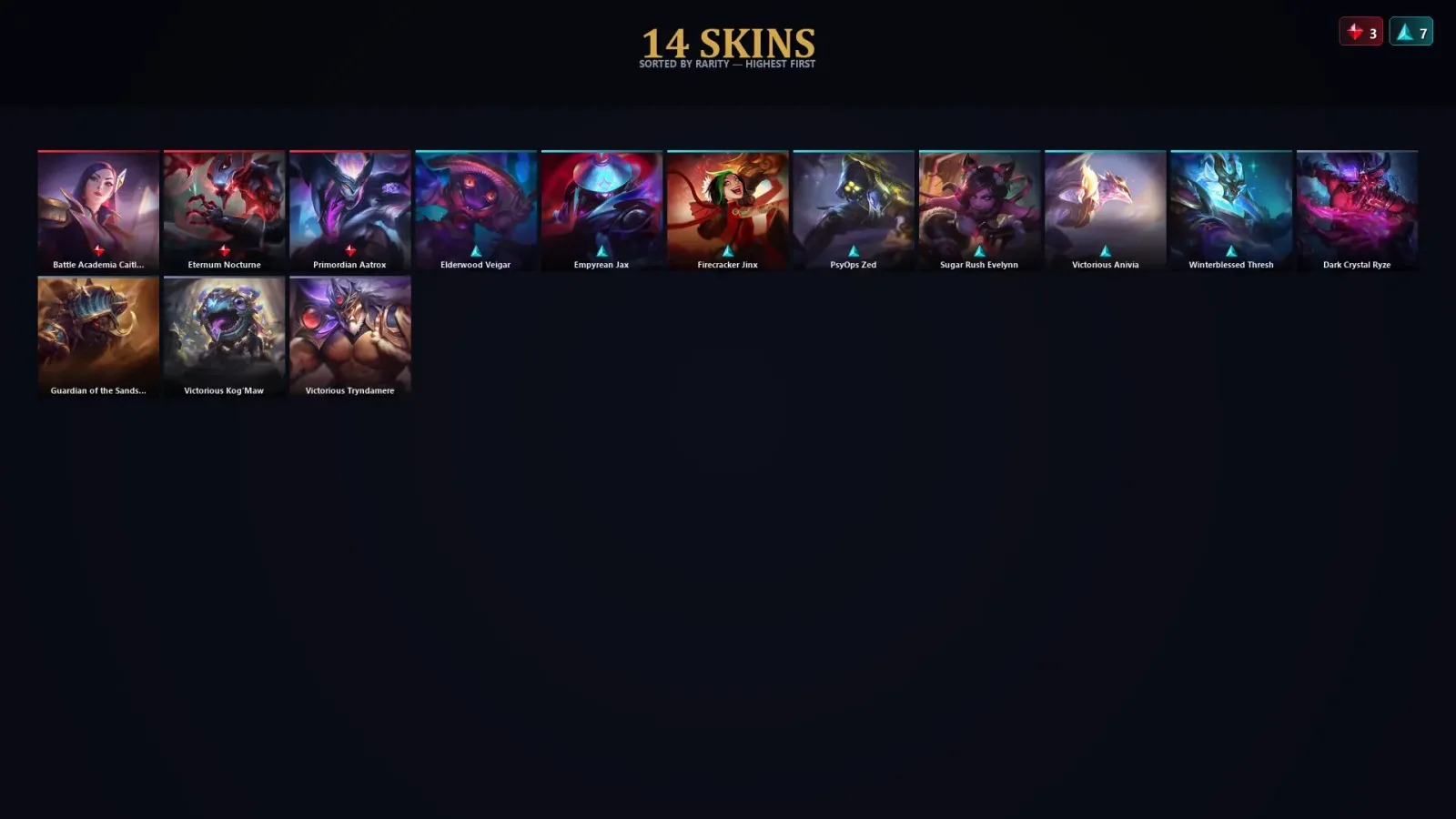 [LoL] | TR | Level 48 | Platinum II | 57 Champions | 14 Skins