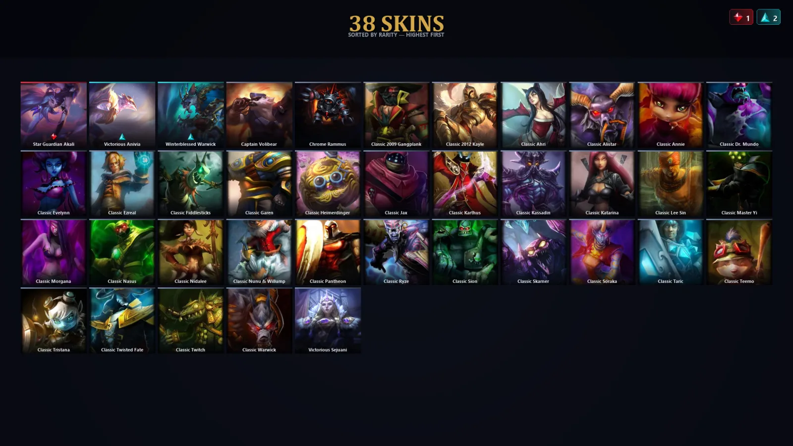[LoL] | TR | Level 44 | 31 Champions | 6 Skins