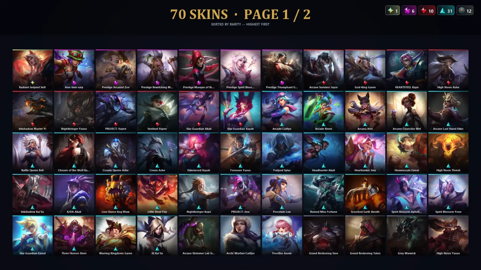 [LoL] | TR | Level 131 | Bronze I | 137 Champions | 70 Skins | 53,361 BE — LoL account