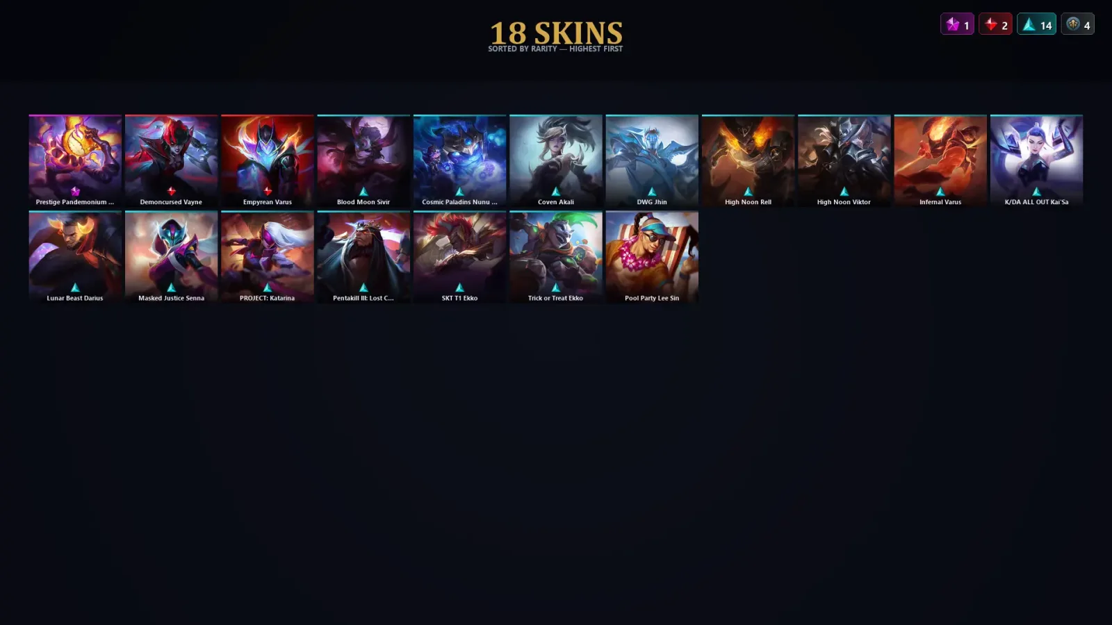 [LoL] | TR | Level 42 | Gold II | 106 Champions | 18 Skins — LoL account