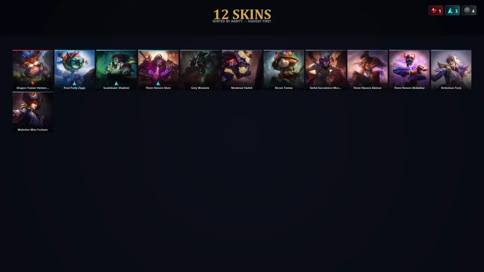 [LoL] | TR | Level 50 | Emerald IV | 50 Champions | 12 Skins
