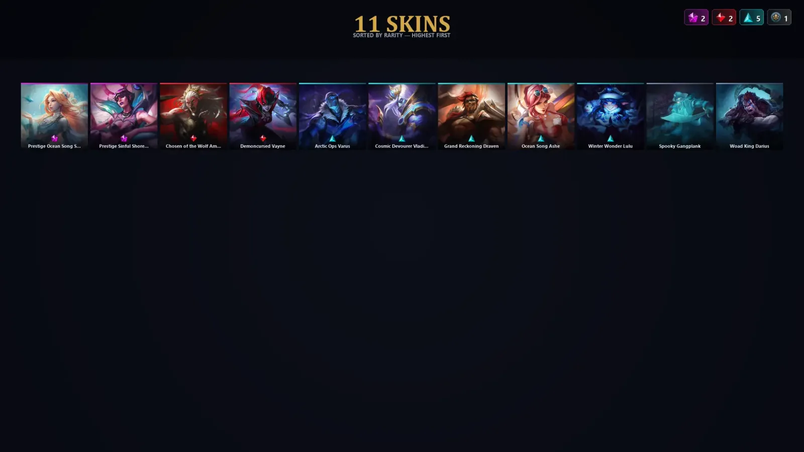 [LoL] | TR | Level 37 | Emerald I | 57 Champions | 11 Skins