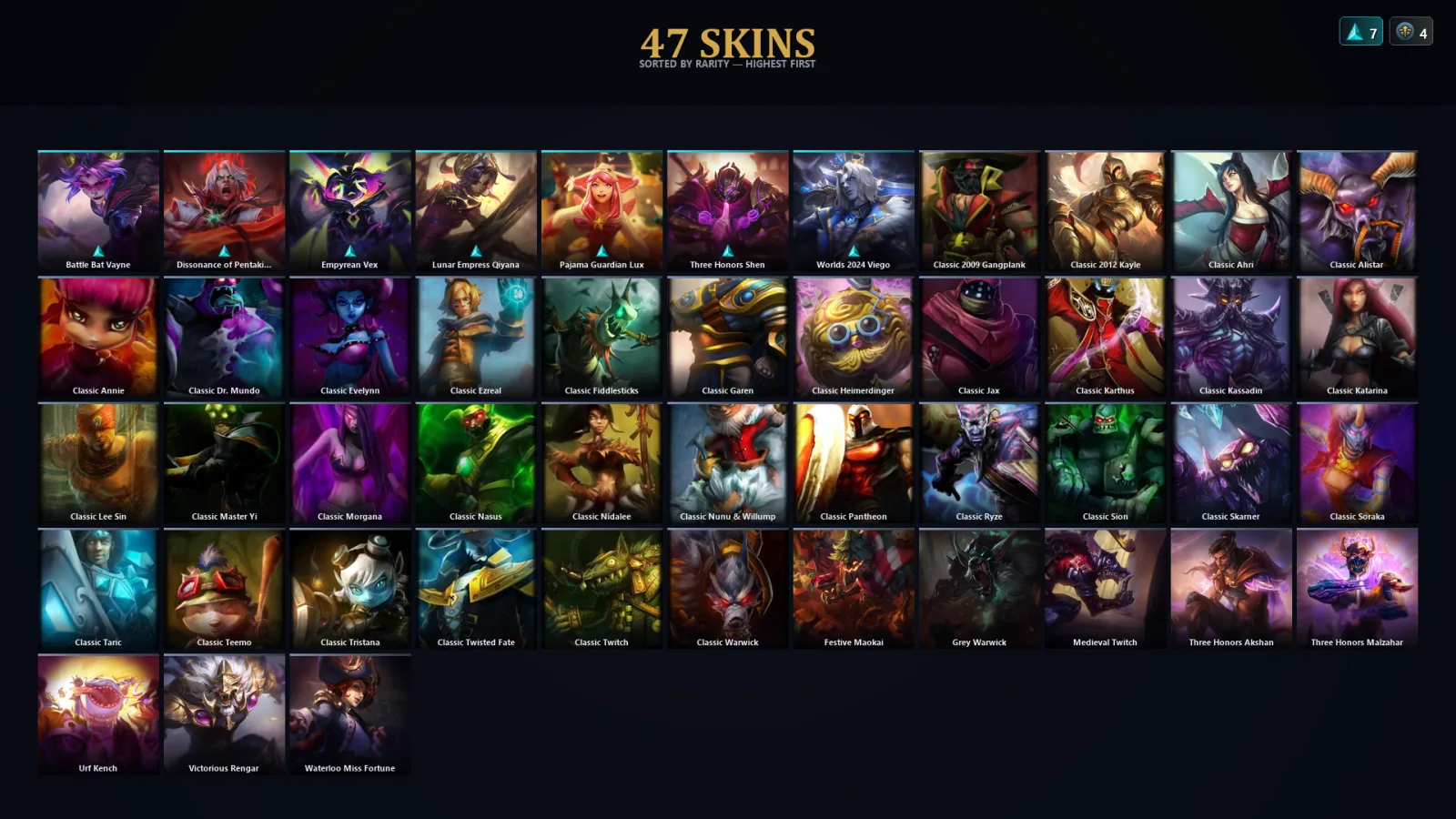 [LoL] | EUW | Level 52 | Diamond II | 55 Champions | 47 Skins | 33,312 BE