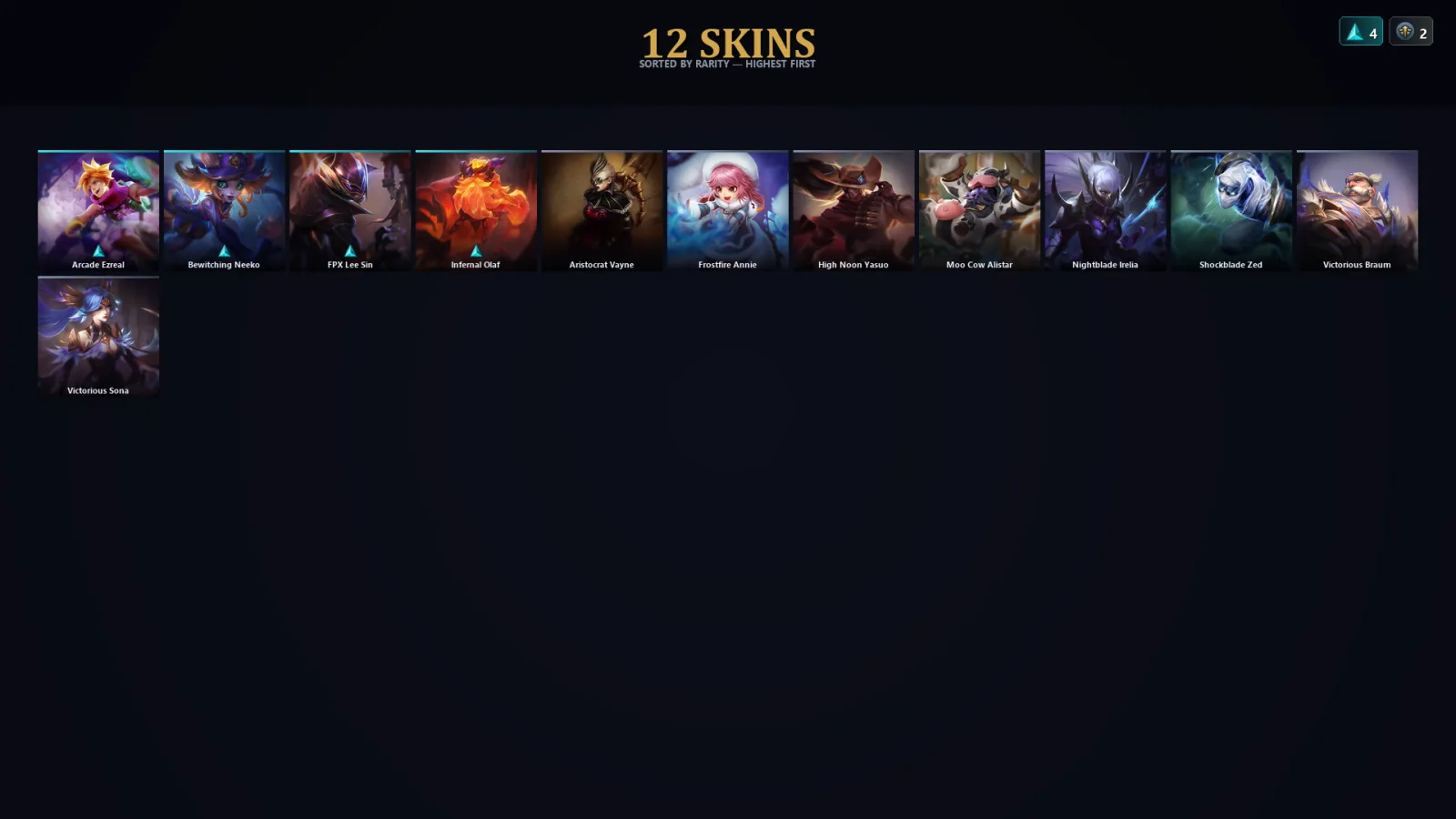 [LoL] | TR | Level 49 | Emerald I | 50 Champions | 12 Skins — LoL account