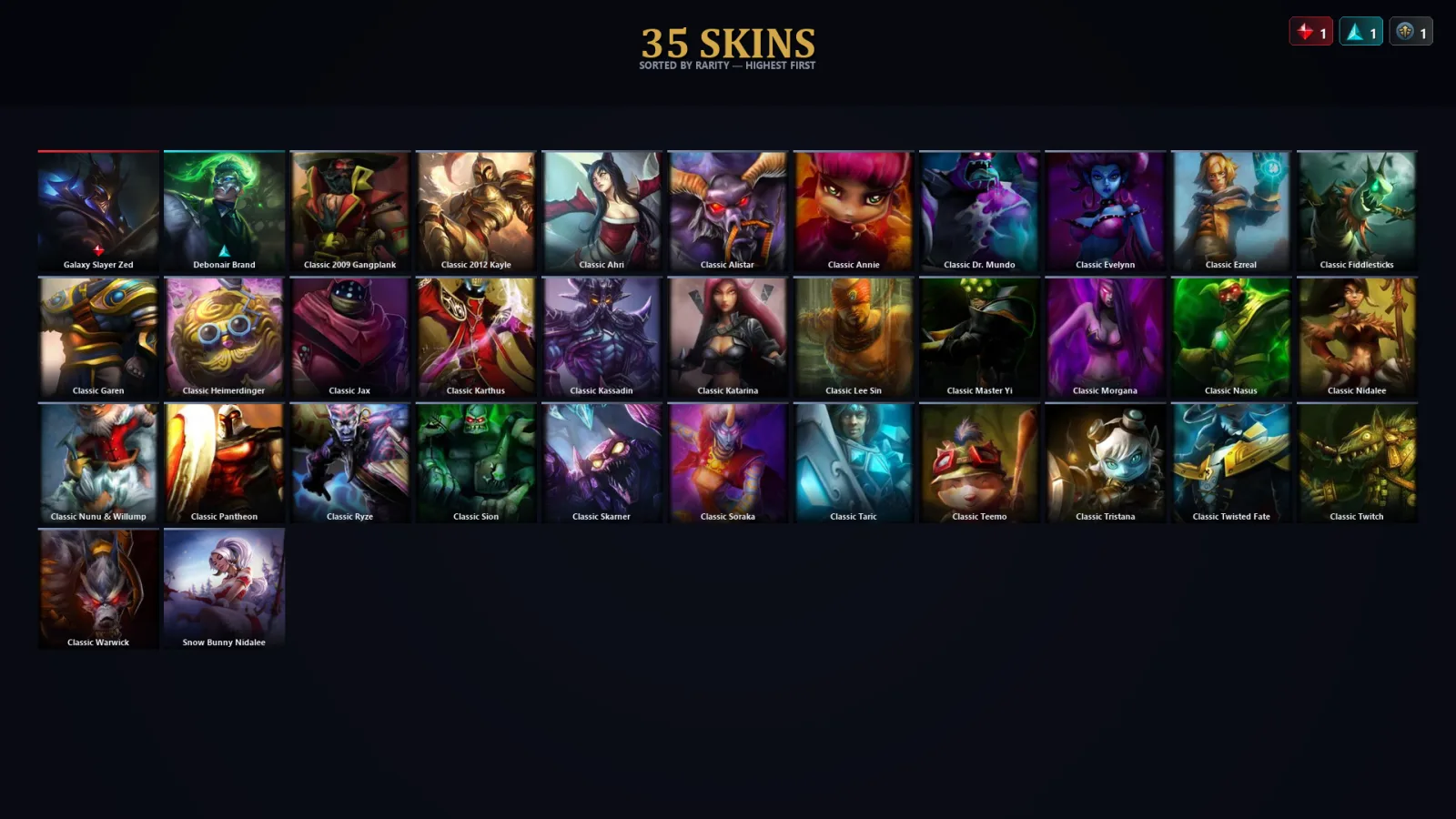 [LoL] | TR | Level 37 | Platinum II | 59 Champions | 35 Skins