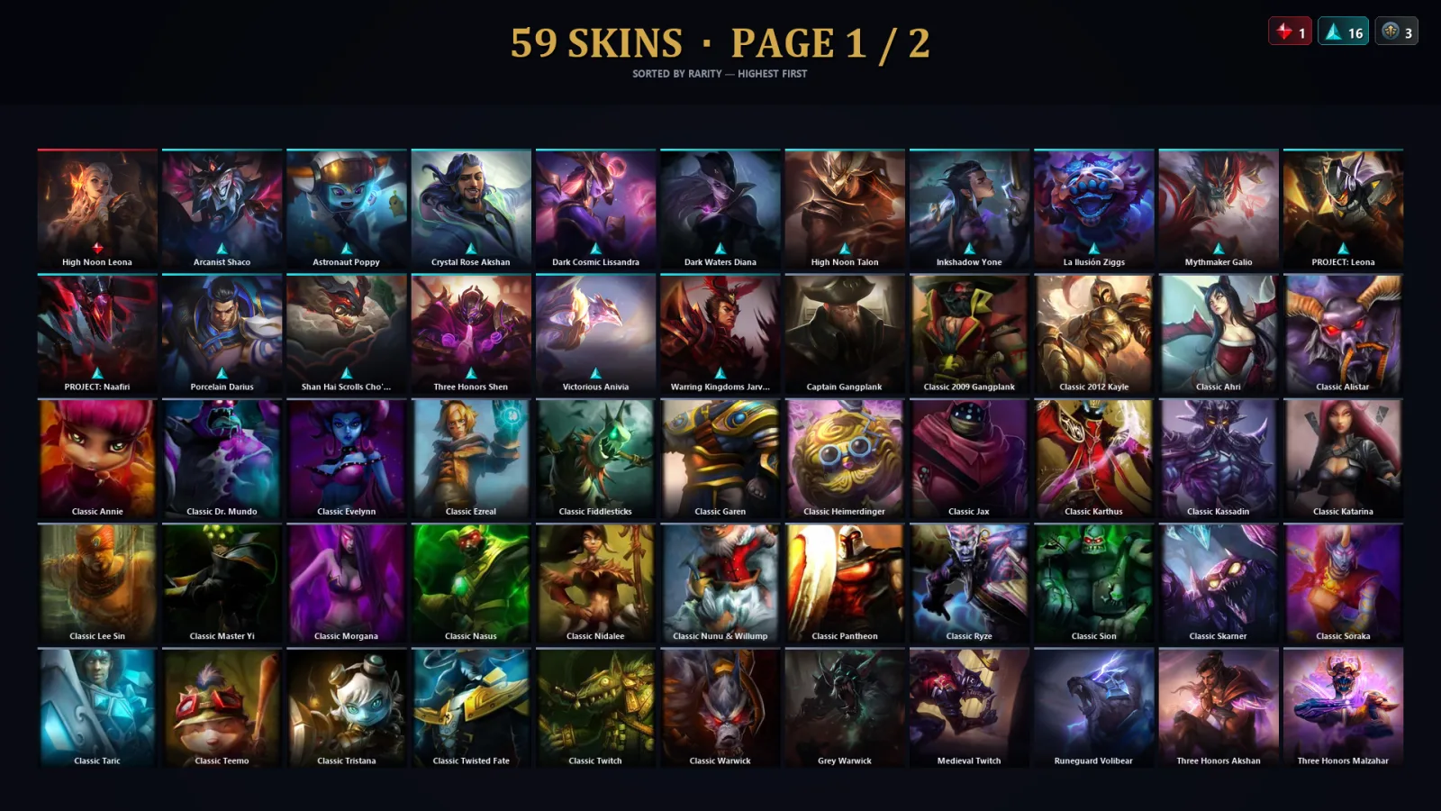 [LoL] | TR | Level 92 | Emerald I | 125 Champions | 59 Skins | 13,411 BE