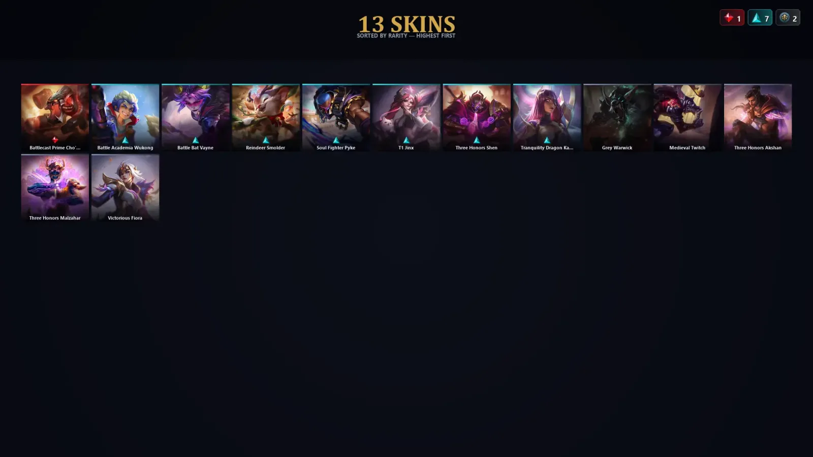 [LoL] | EUW | Level 44 | 52 Champions | 13 Skins | 15,410 BE — LoL account