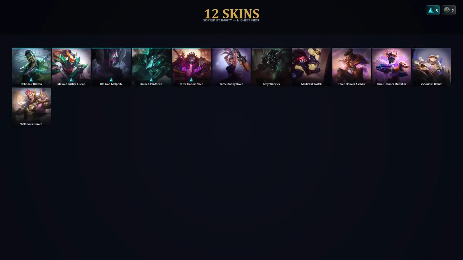 [LoL] | TR | Level 60 | Diamond I | 84 Champions | 12 Skins — LoL account
