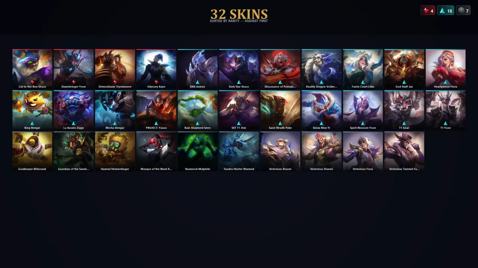 [LoL] | TR | Level 197 | Bronze I | 172 Champions | 32 Skins | 48,029 BE — LoL account