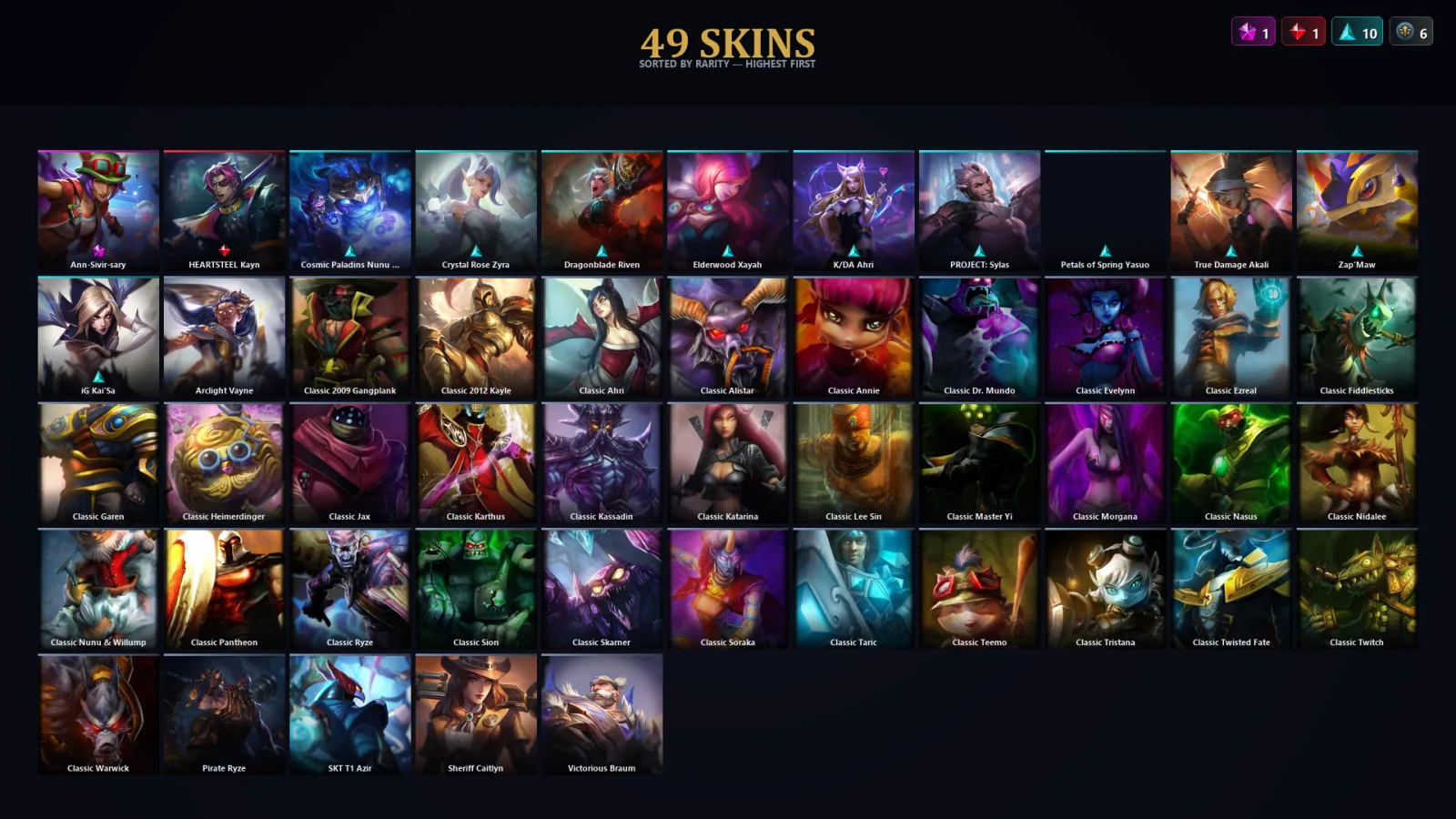 [LoL] | EUW | Level 72 | Emerald I | 73 Champions | 49 Skins | 33,276 BE