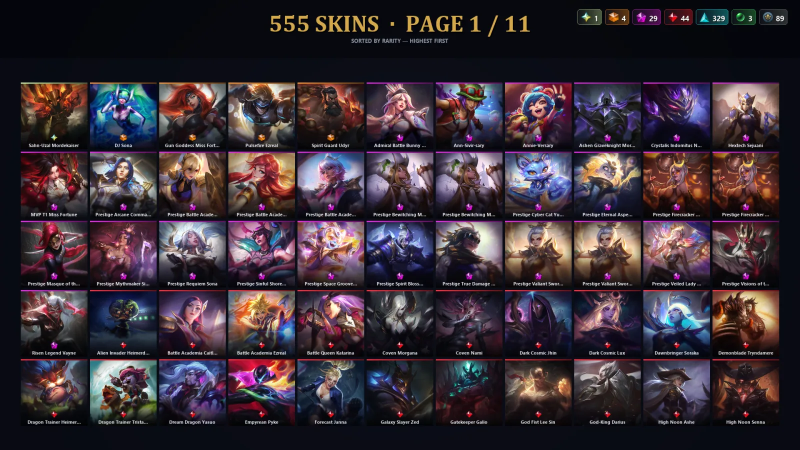 [LoL] | EUW | Level 500 | 173 Champions | 555 Skins | 107,528 BE — Shan Hai Scrolls Lillia