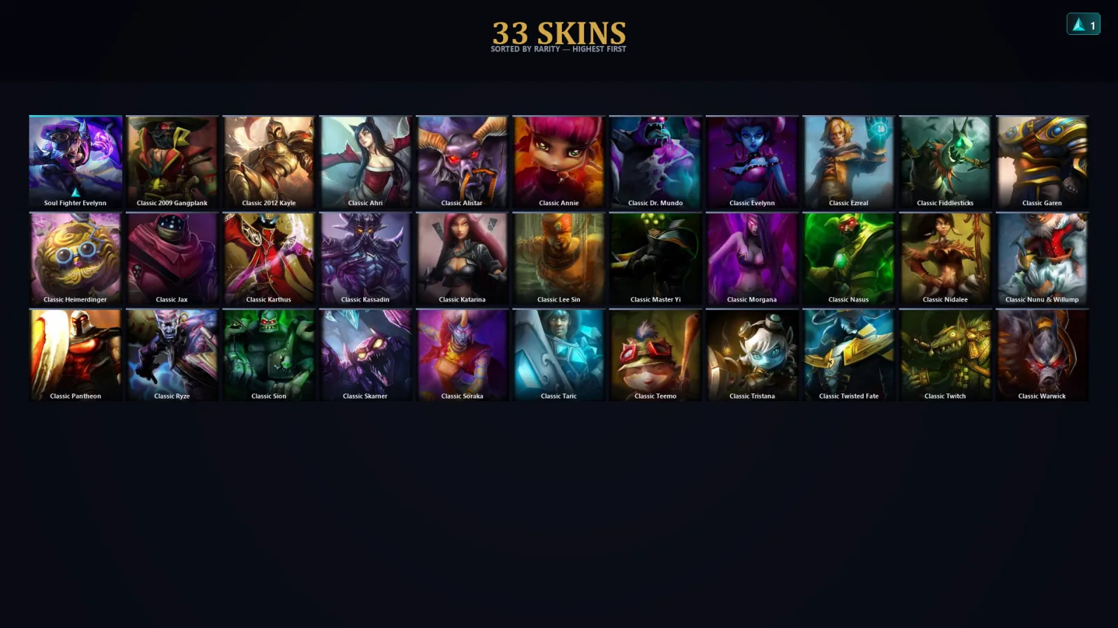 [LoL] | TR | Level 30 | 37 Champions | 1 Skins | 24,043 BE