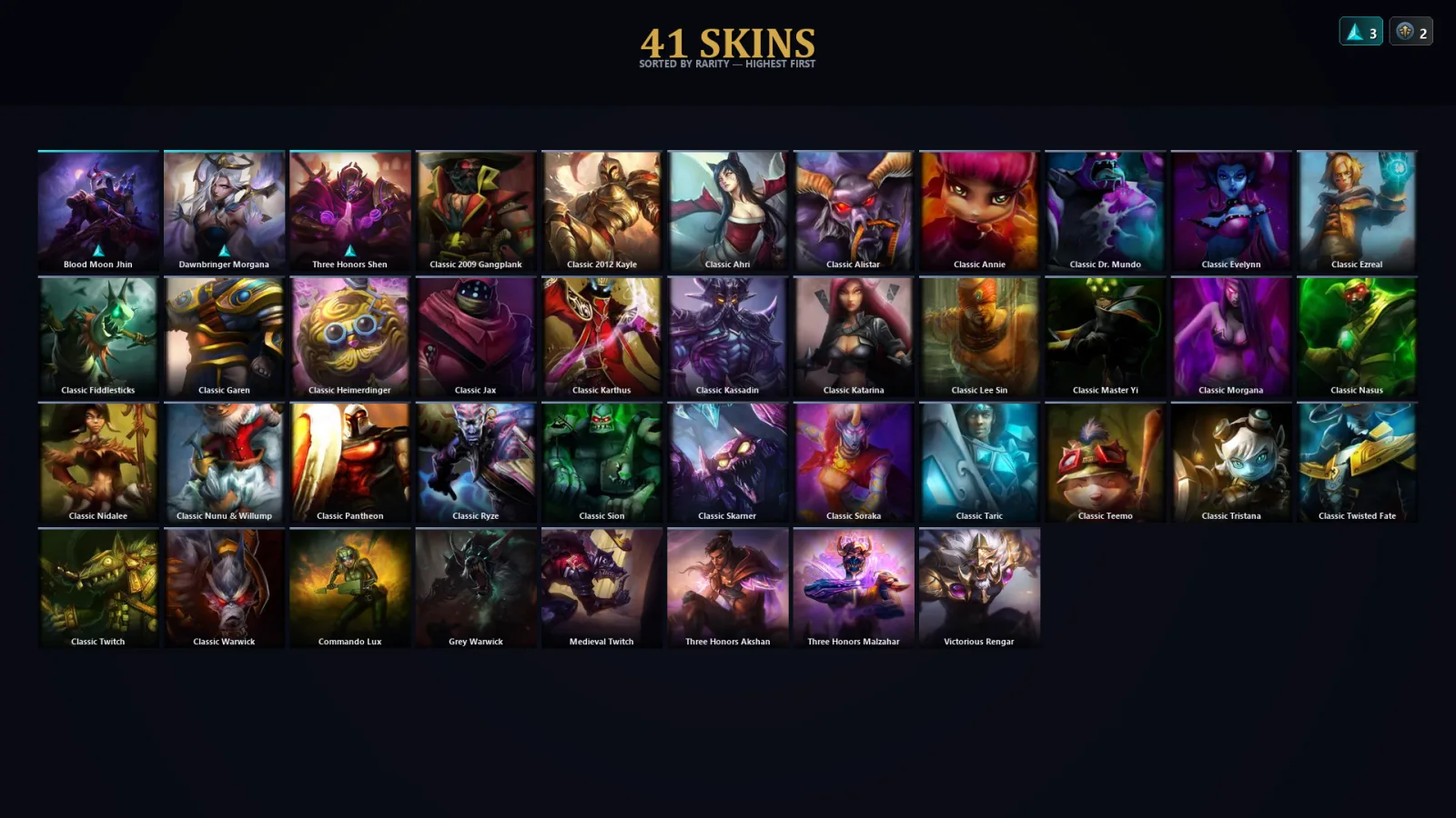 [LoL] | EUW | Level 44 | Platinum II | 49 Champions | 9 Skins