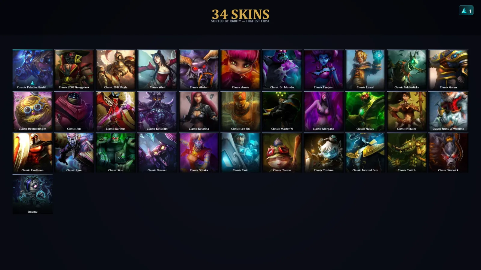 [LoL] | TR | Level 32 | Gold II | 65 Champions | 2 Skins