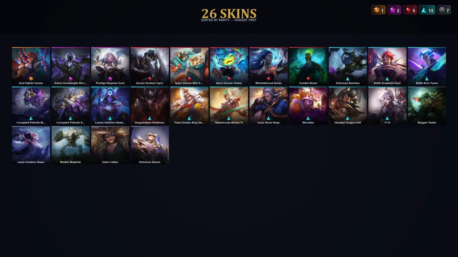 [LoL] | TR | Level 37 | Silver IV | 59 Champions | 26 Skins — LoL account