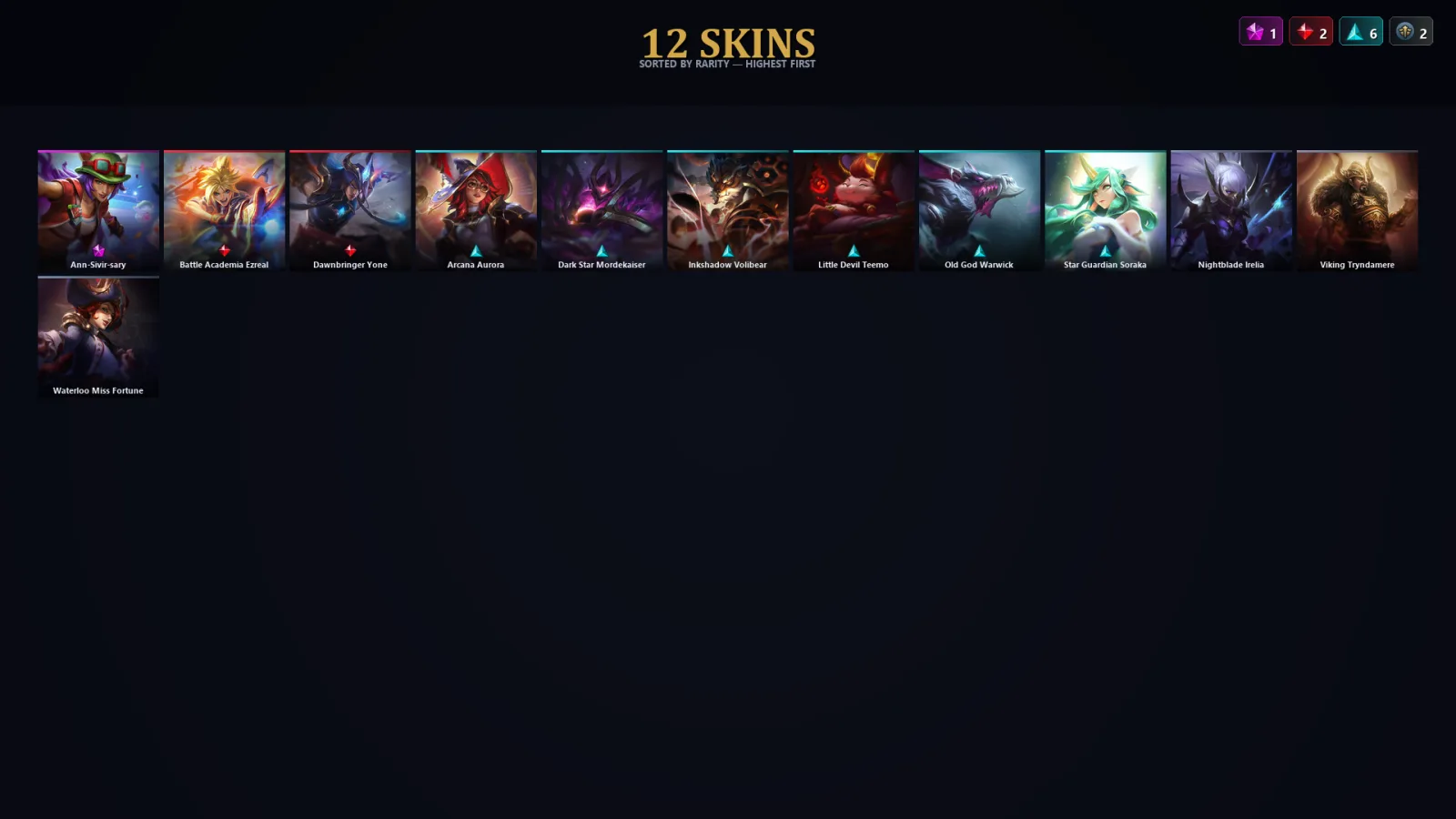 [LoL] | TR | Level 39 | 60 Champions | 12 Skins