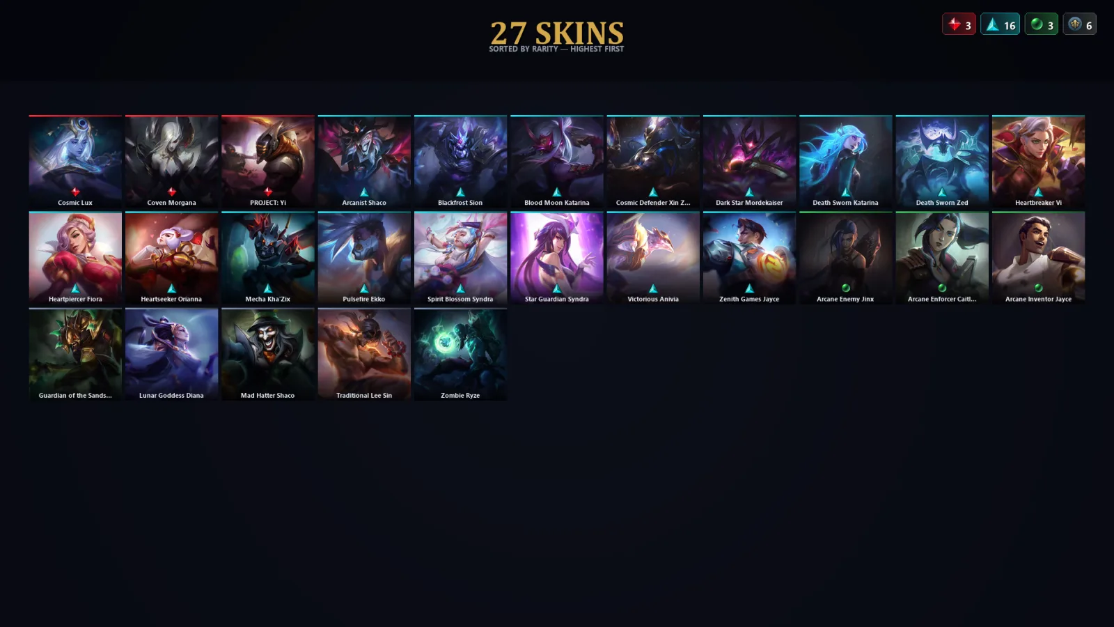 [LoL] | EUW | Level 52 | 84 Champions | 27 Skins