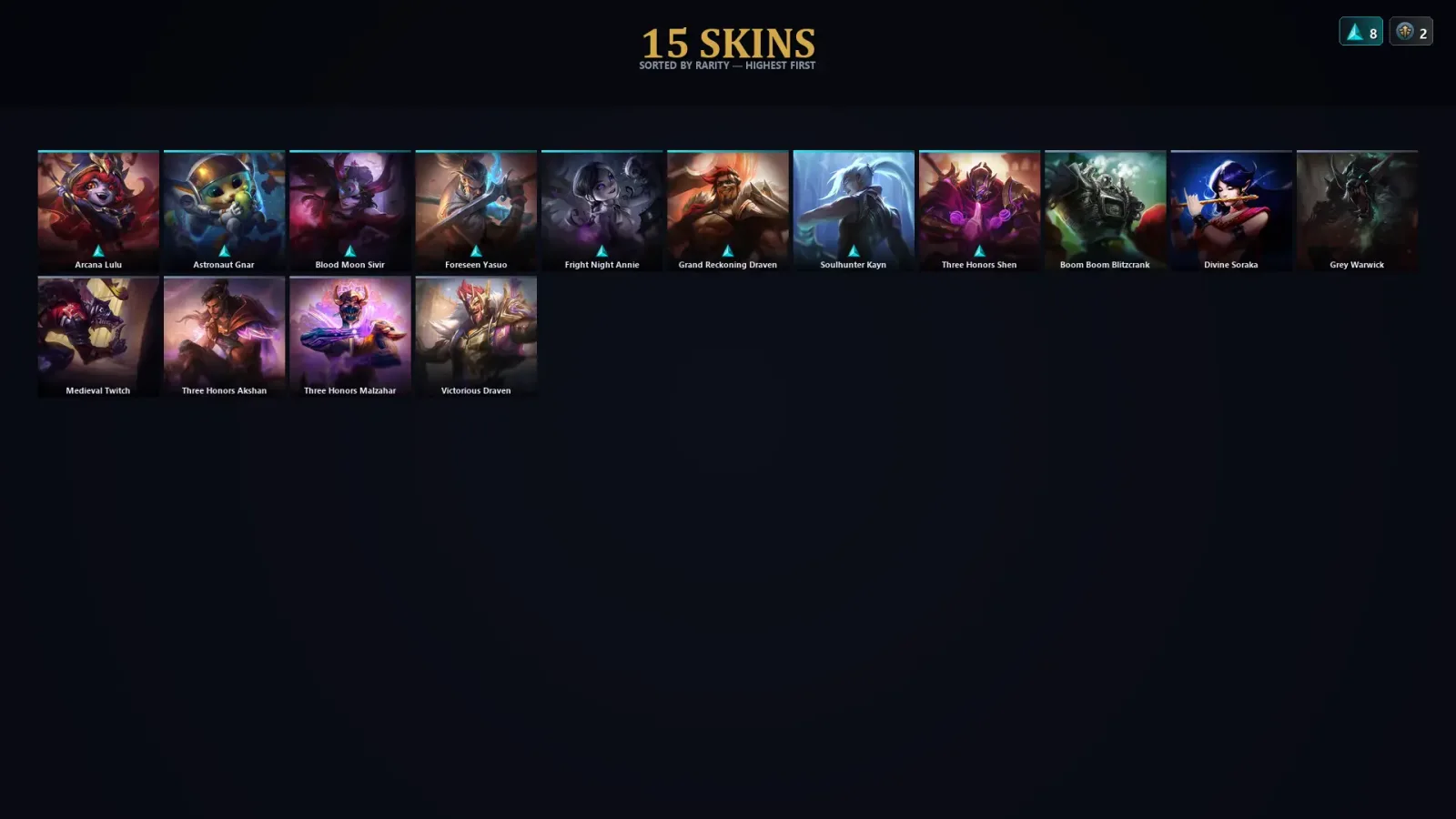 [LoL] | TR | Level 30 | Master | 61 Champions | 15 Skins | 40,615 BE