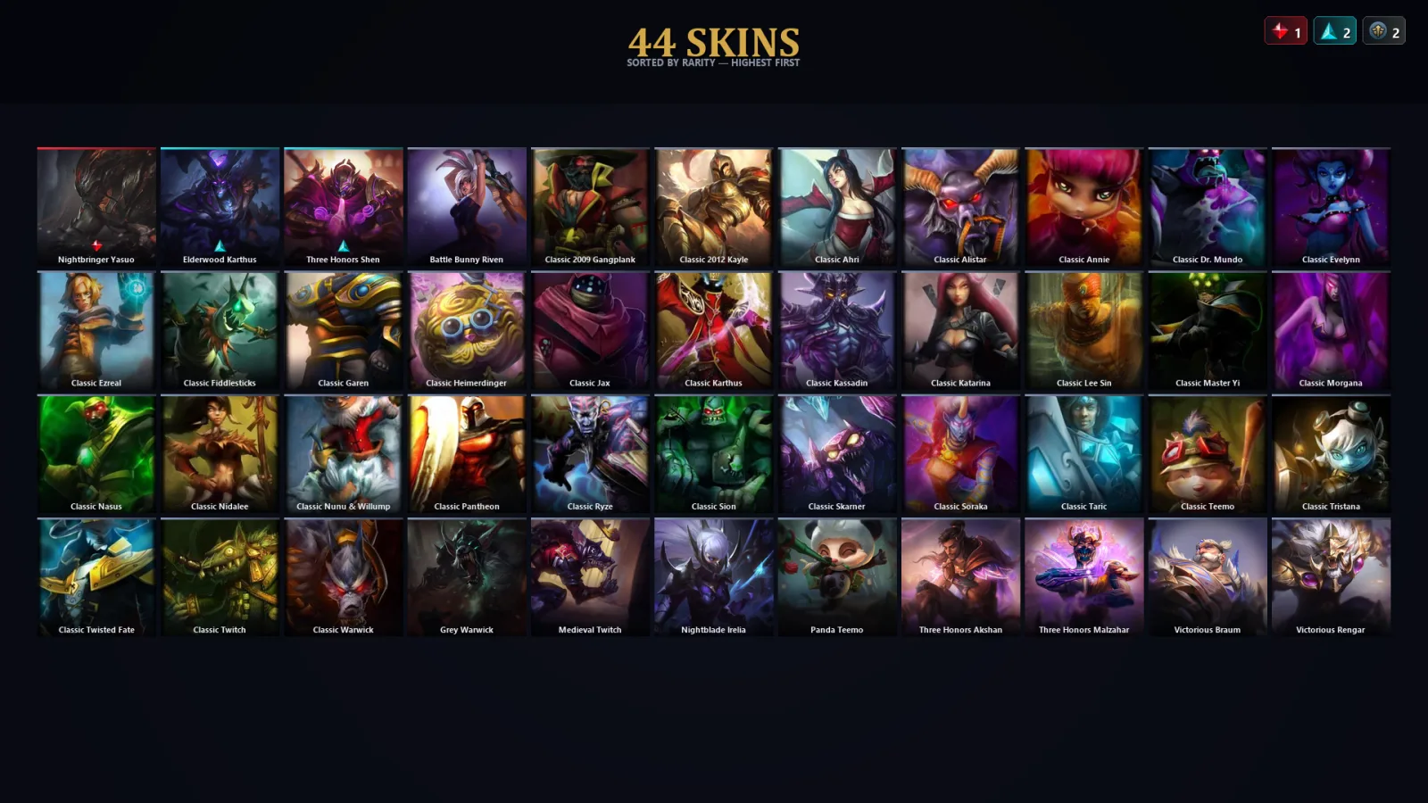 [LoL] | TR | Level 48 | Diamond II | 57 Champions | 12 Skins | 28,695 BE
