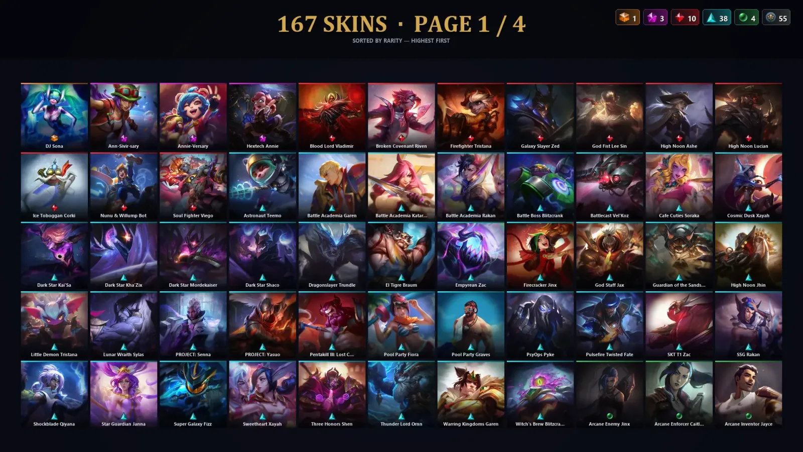 [LoL] | TR | Level 30 | Master | 172 Champions | 167 Skins | 79,938 BE — LoL account